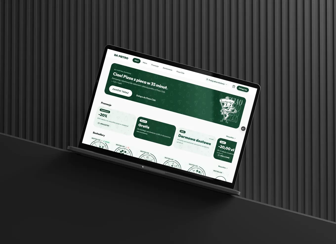 Rebrand and an own ordering app for the Da Pietro pizzeria chain